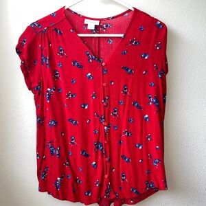 Liz Claiborne Short Sleeve Button Down
